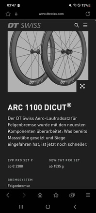 Arc 1100 Dicut DT SWISS