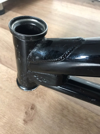 BMX Oldschool DK Rahmen schwarz 20 Zoll 4130 Chromoly Stahl