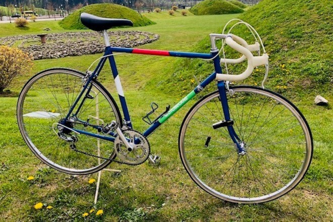 MOTOBECANE RENNRAD Stahl Vintage blau komplett überholt RH54cm