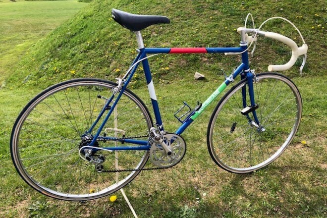 MOTOBECANE RENNRAD Stahl Vintage blau komplett überholt RH54cm