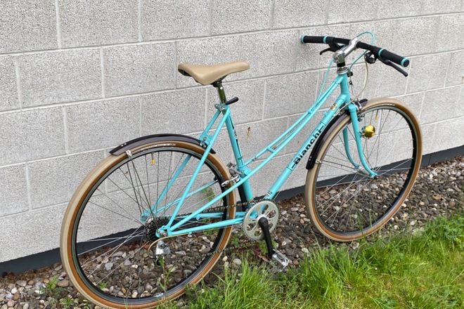 BIANCHI CELESTE CAMPIONE DEL MONDO 1973-74 MIXTE VINTAGE FLATBAR 