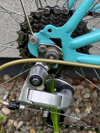 BIANCHI CELESTE CAMPIONE DEL MONDO 1973-74 MIXTE VINTAGE FLATBAR 