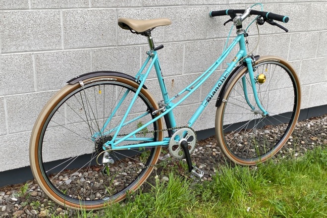 BIANCHI CELESTE CAMPIONE DEL MONDO 1973-74 MIXTE VINTAGE FLATBAR 