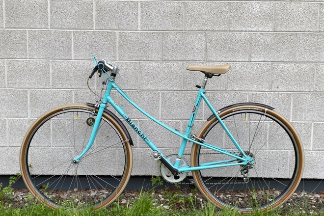 BIANCHI CELESTE CAMPIONE DEL MONDO 1973-74 MIXTE VINTAGE FLATBAR 