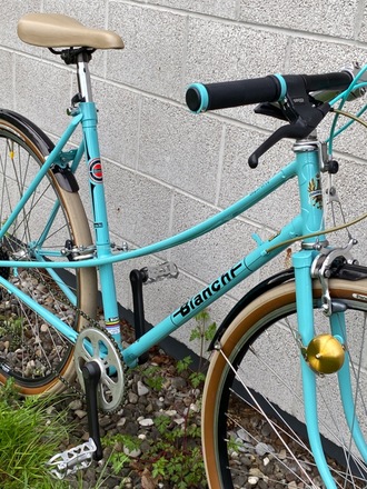 BIANCHI CELESTE CAMPIONE DEL MONDO 1973-74 MIXTE VINTAGE FLATBAR 