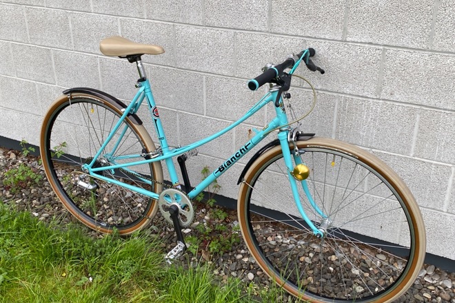 BIANCHI CELESTE CAMPIONE DEL MONDO 1973-74 MIXTE VINTAGE FLATBAR 