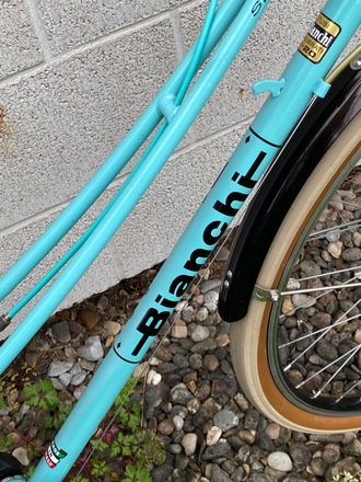 BIANCHI CELESTE CAMPIONE DEL MONDO 1973-74 MIXTE VINTAGE FLATBAR 