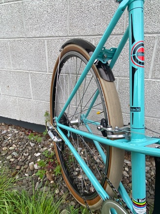 BIANCHI CELESTE CAMPIONE DEL MONDO 1973-74 MIXTE VINTAGE FLATBAR 