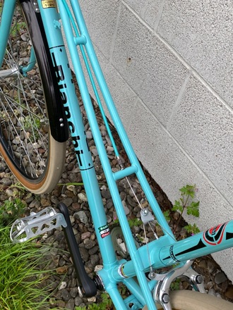 BIANCHI CELESTE CAMPIONE DEL MONDO 1973-74 MIXTE VINTAGE FLATBAR 