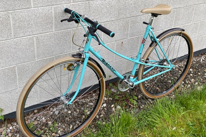 BIANCHI CELESTE CAMPIONE DEL MONDO 1973-74 MIXTE VINTAGE FLATBAR 