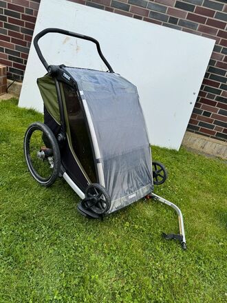 Thule Chariot Cap 2 Fahrradanhänger mit Babyhängematte