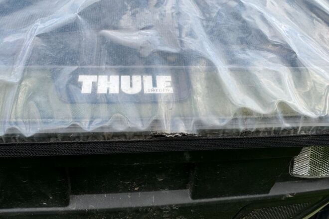 Thule Chariot Cap 2 Fahrradanhänger mit Babyhängematte
