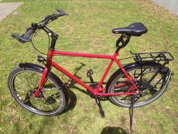 vente: Reiserad PATRIA Terra, Gr. 54 cm, rubinrot, Rohloff + XT