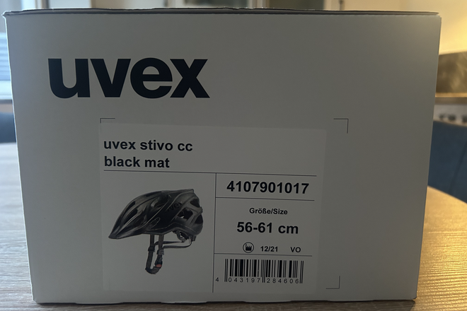 Fahrradhelm uvex "stico cc black matt" 56-61cm - NEU & UNGETRAGEN
