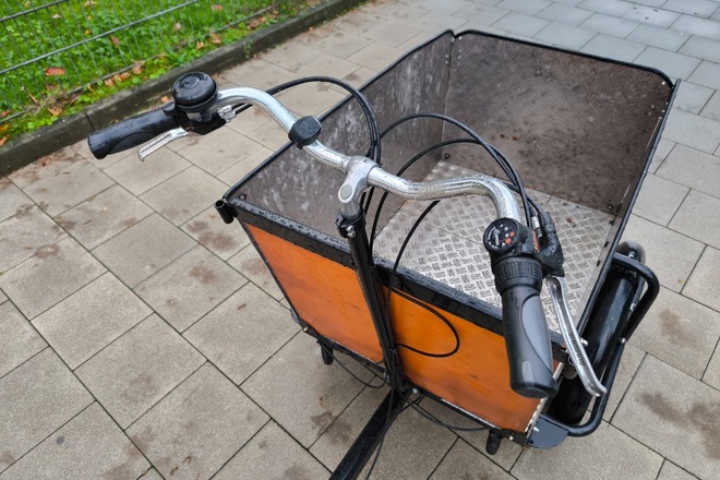 Lastenrad Babboe mit Großem Korb