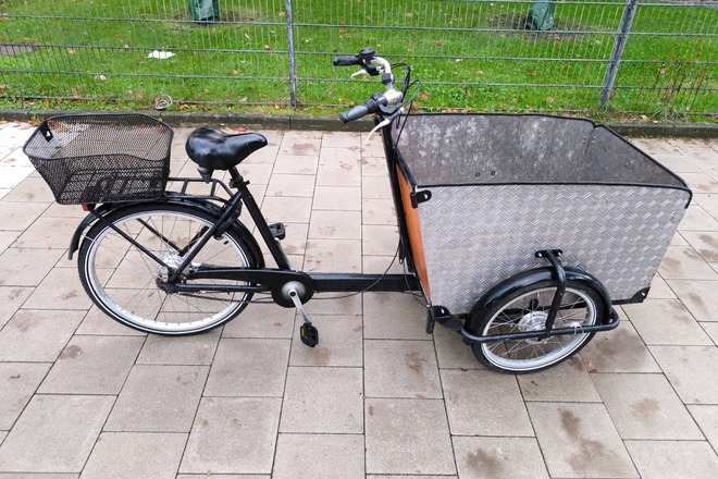 Lastenrad Babboe mit Großem Korb