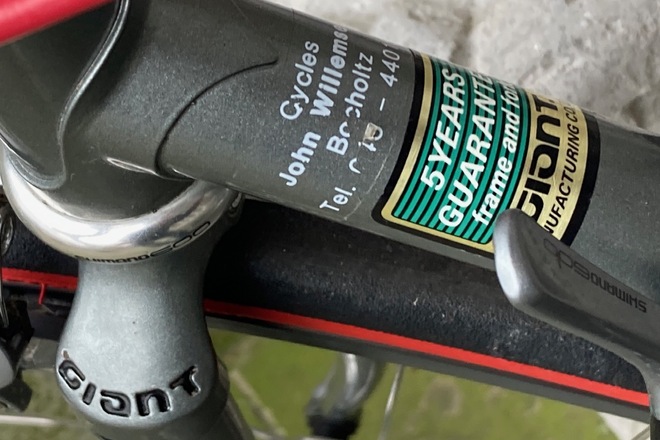 GIANT "Leader" 1987 Shimano 600 tricolore RH 55 