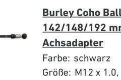 verkaufen: Steckachse für Burley Coho XC Ballz M12x1.0 142-148
