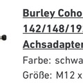 verkaufen: Steckachse für Burley Coho XC Ballz M12x1.0 142-148