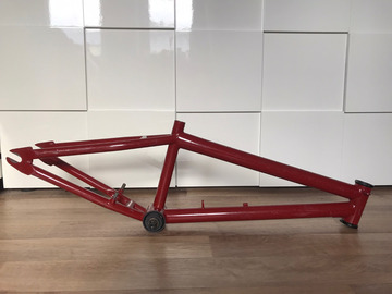 verkaufen: BMX Rahmen Oldschool 20 Zoll RH28 4130 Chromoly Stahl weinrot mar