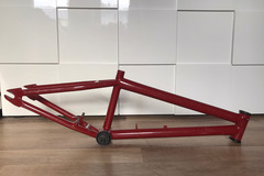 verkaufen: BMX Rahmen Oldschool 20 Zoll RH28 4130 Chromoly Stahl weinrot mar